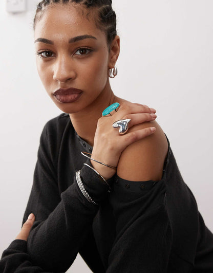 Bonnie Popper Detail Slash Neck Mini Dress