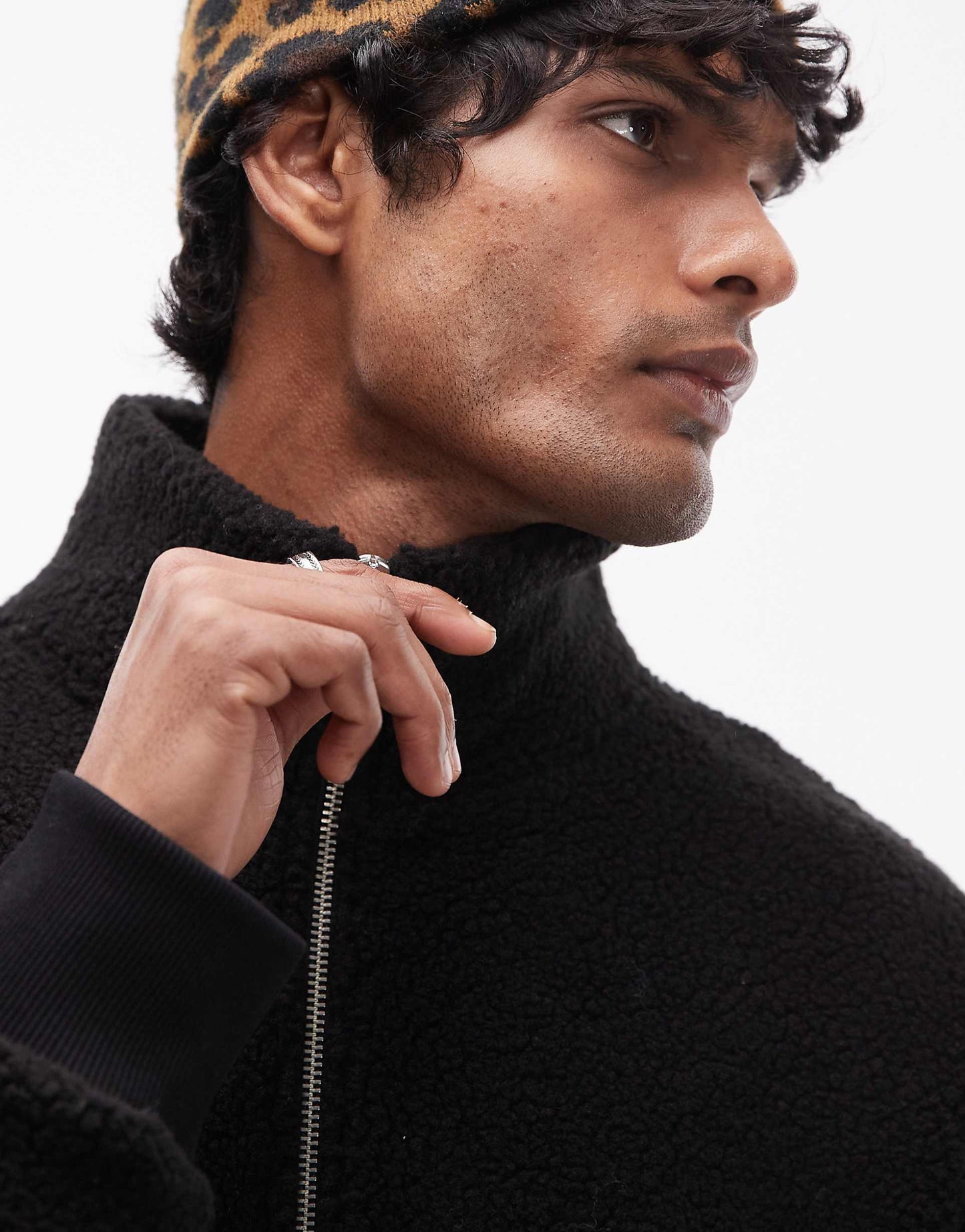 1/4 Zip Borg Sweatshirt