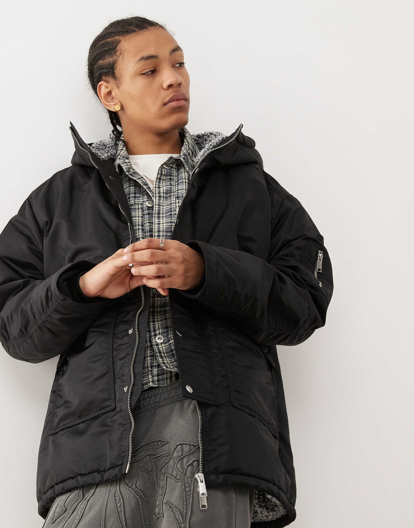 Baloo Parka Coat With Borg Lining