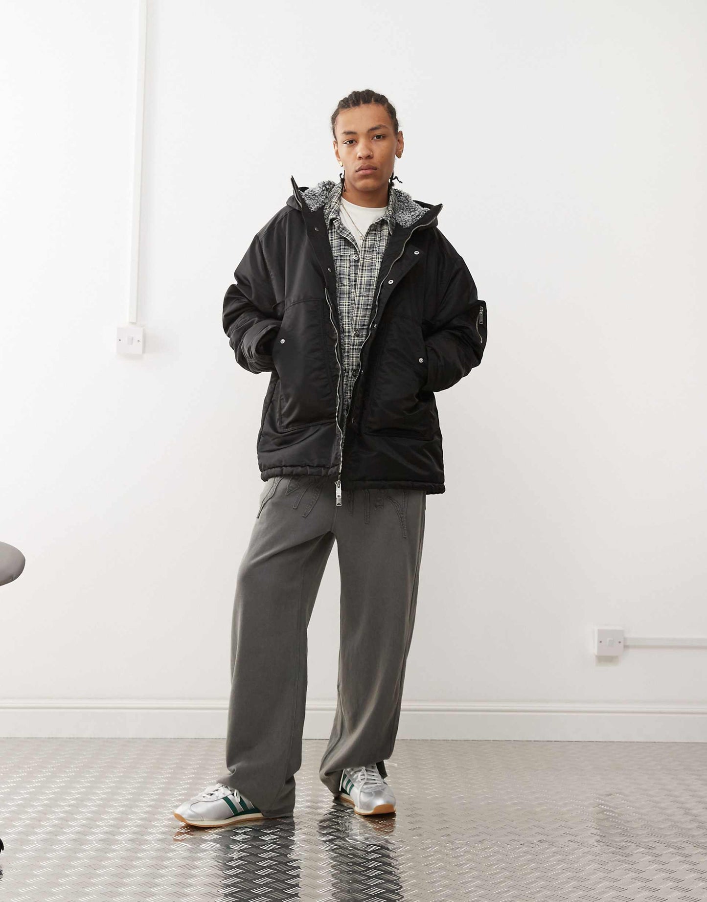 Baloo Parka Coat With Borg Lining