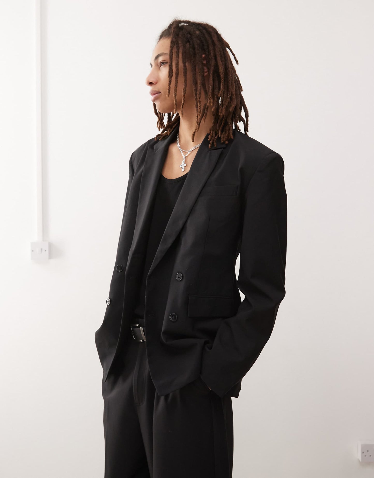 Fabio Fitted Double Breasted Blazer