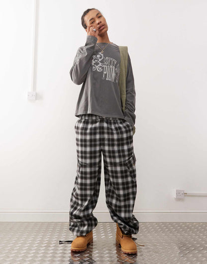 Oversized Long Sleeve T-Shirt With Cut And Sew Varsity Graphic Print