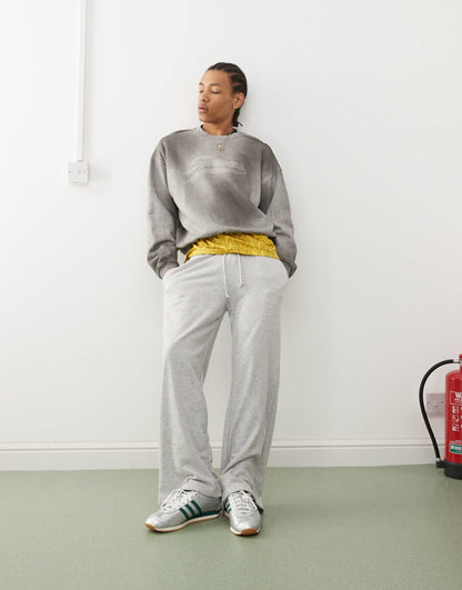 Liam Oversized Sweatshirt With Faded Graphic Print And Frayed Seam Details