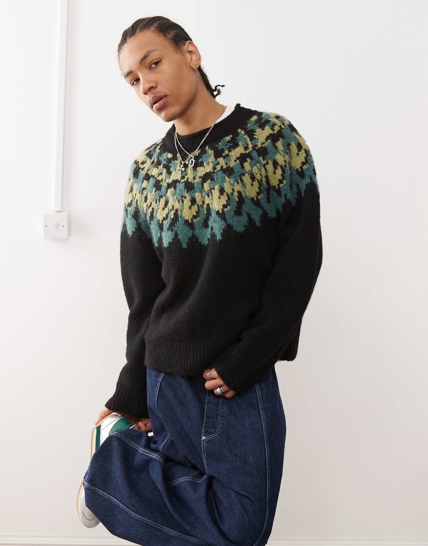 Momo Wool Blend Oversized Fairisle Jumper