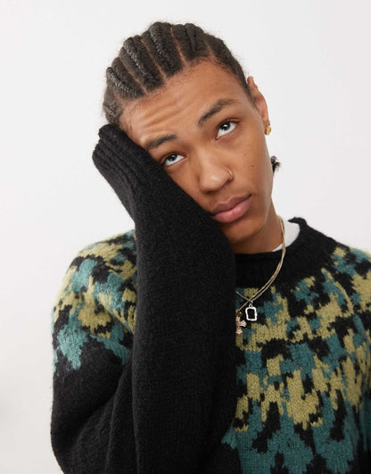 Momo Wool Blend Oversized Fairisle Jumper