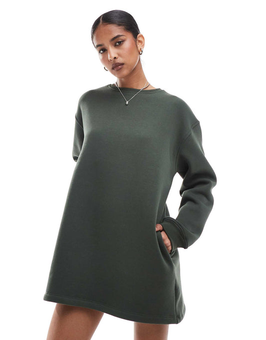 Oversized Mini Sweat Dress