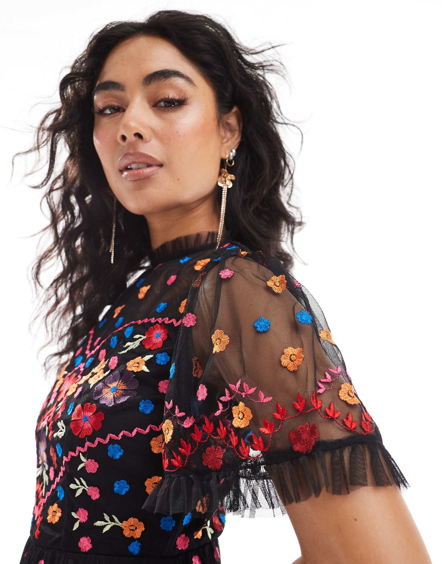 Embroidered Maxi Dress