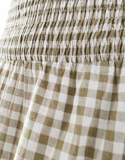 Exclusive Shirred Waistband Maxi Skirt Co-Ord