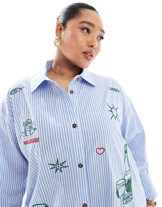 Exclusive Embroidered Detail Shirt