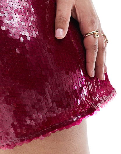 Exclusive Sequin Mini Skirt