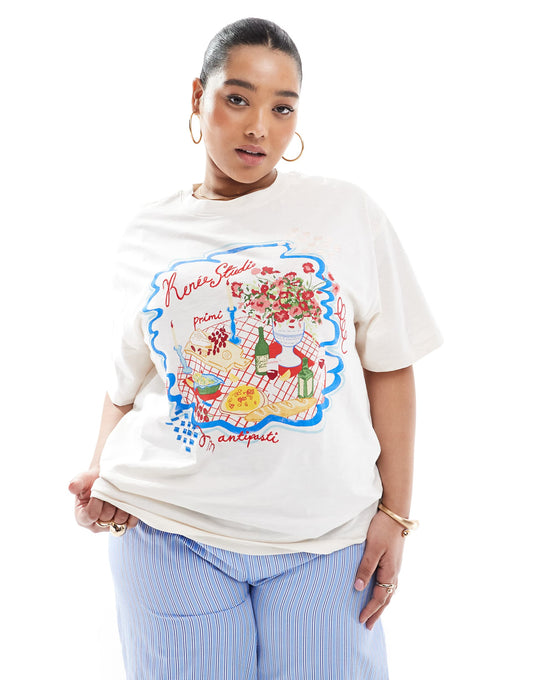 Exclusive T-Shirt With Logo Picnic Graphic