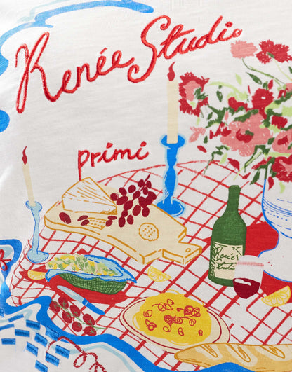 Exclusive T-Shirt With Logo Picnic Graphic