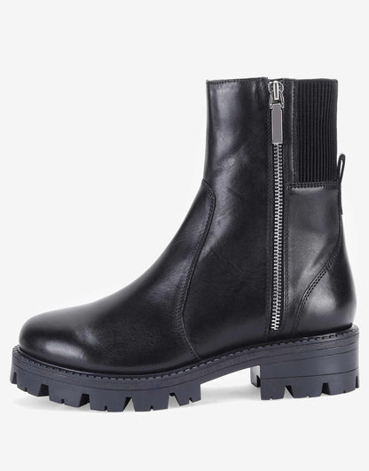 Harrogate' Leather Side Zip Ankle Boots