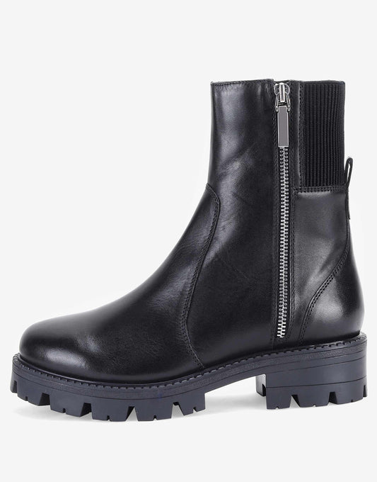 Harrogate' Leather Side Zip Ankle Boots