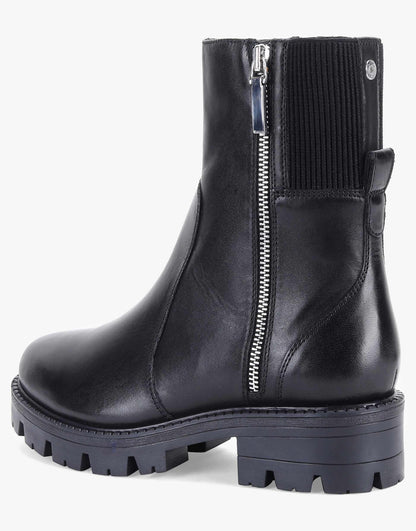 Harrogate' Leather Side Zip Ankle Boots