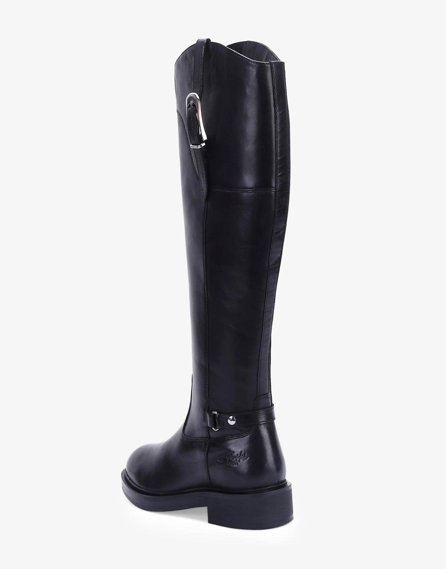Carnaby' Gino Stylish Tall Knee High Leather Black Boots