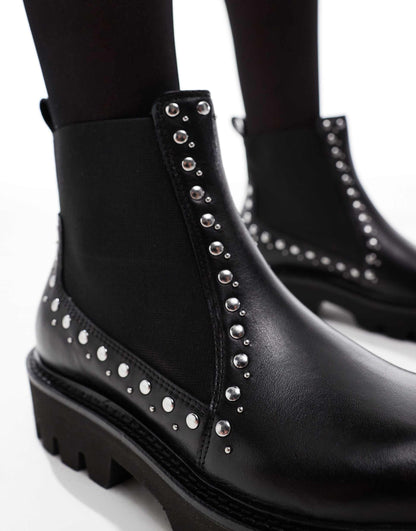 Prior' High Ankle  Chelsae Leather Boots