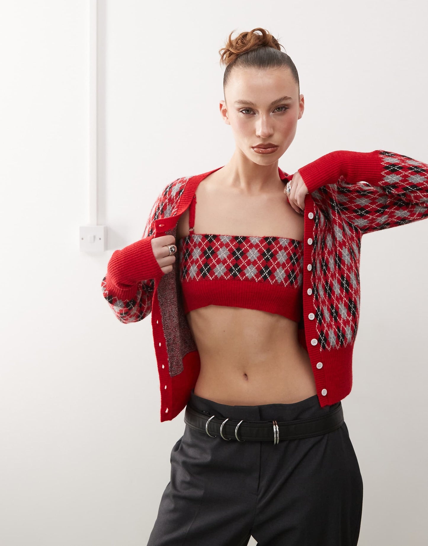 Plaid Cropped Cami