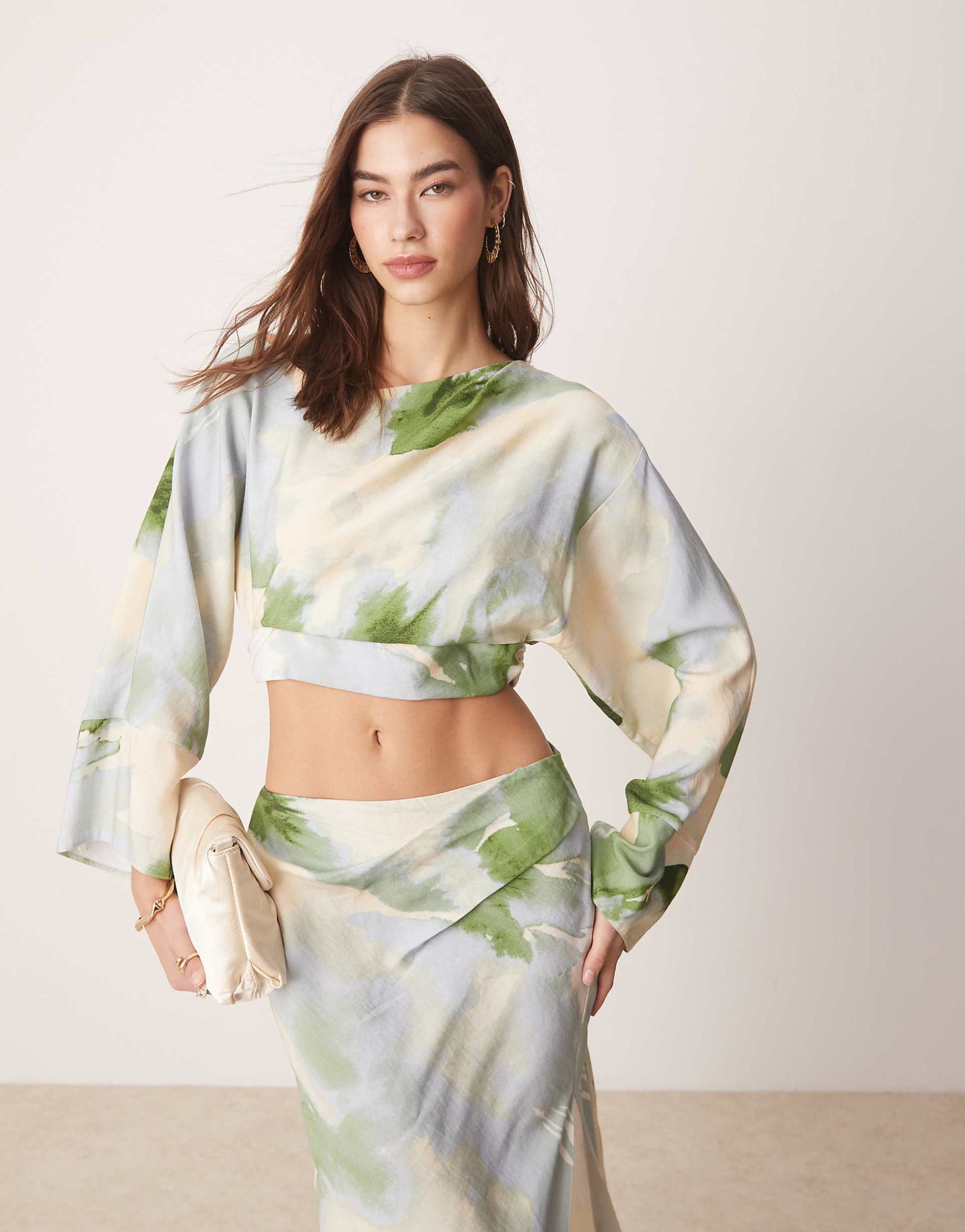 Fallen Shoulder Cut Out Midaxi Dress