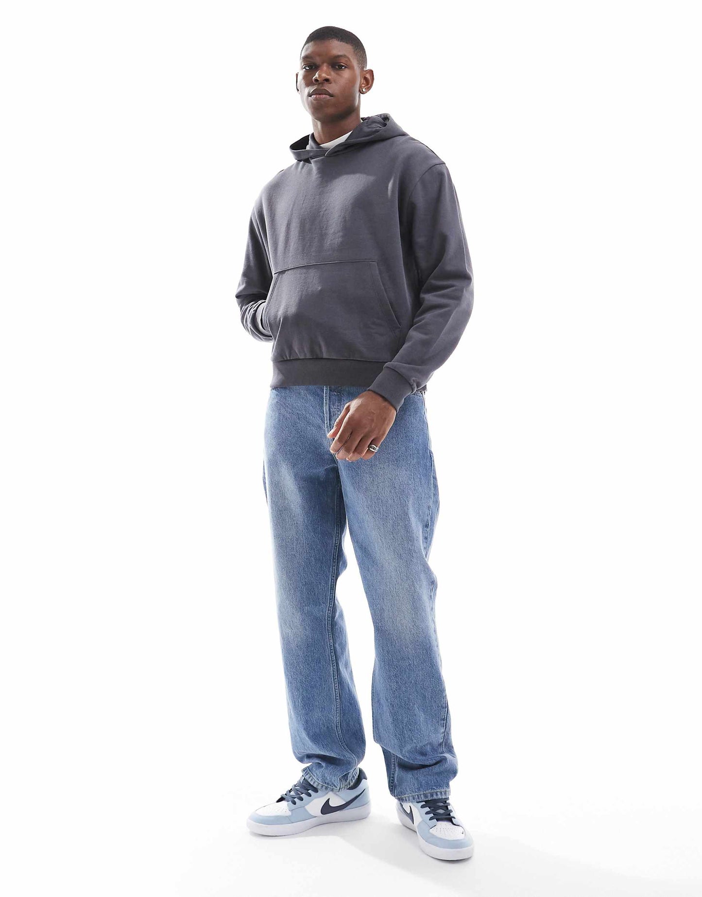 Boxy Oversized Hoodie With Back Print