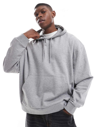 Boxy Oversized Hoodie With Photographic Back Print