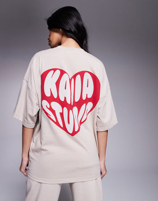 Heart Logo Oversized Tee Co-Ord