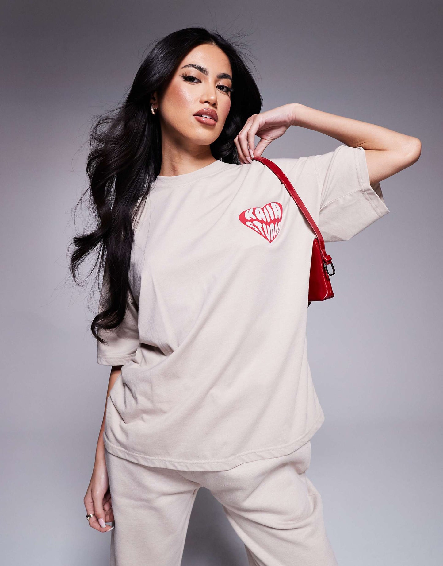 Heart Logo Oversized Tee Co-Ord