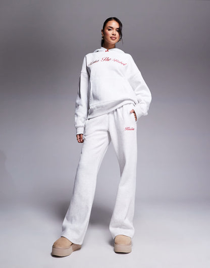 The Label Bow Oversized Hoodie And Joggers Co-Ord