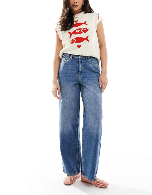 Cinched Waist Baggy Jean