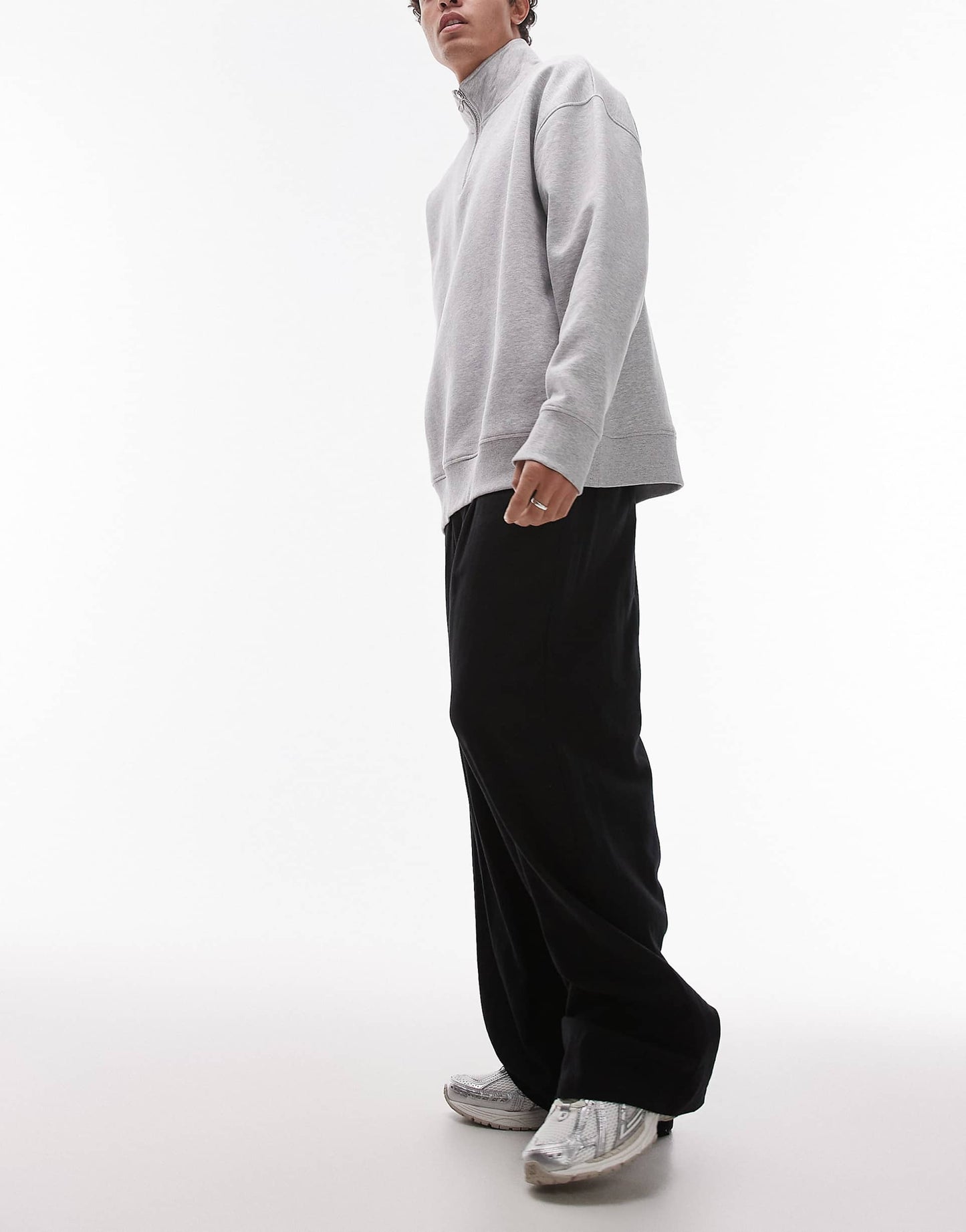 Casual Linen Blend Relaxed Trousers