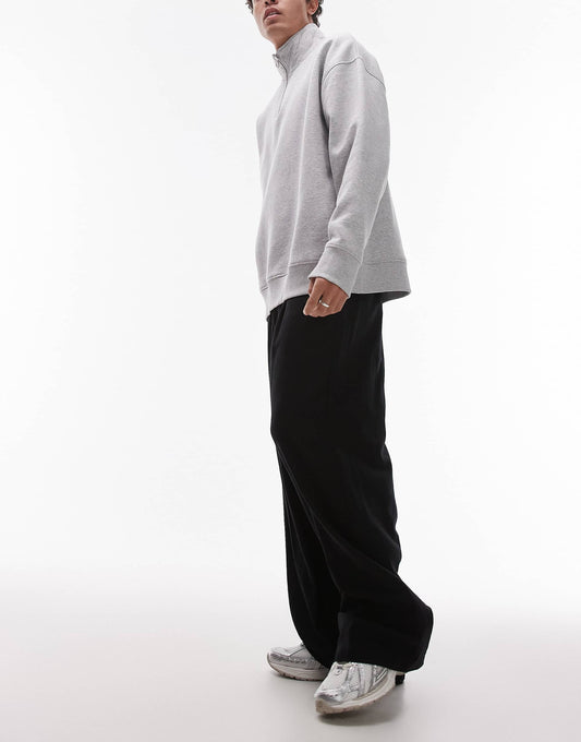 Casual Linen Blend Relaxed Trousers