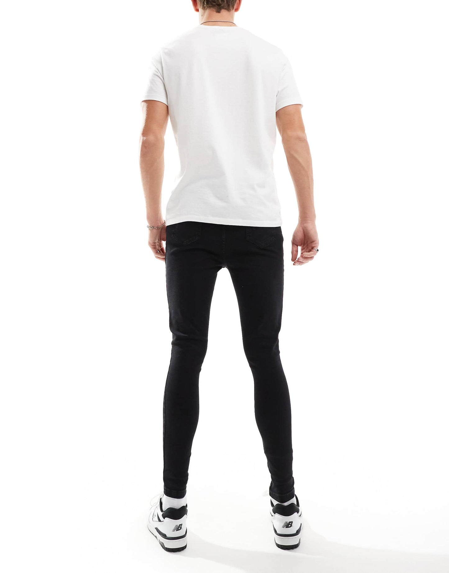 Mens Spray On Ripped Jean
