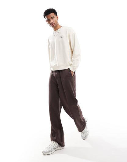 French Terry Oversized Logo Crew