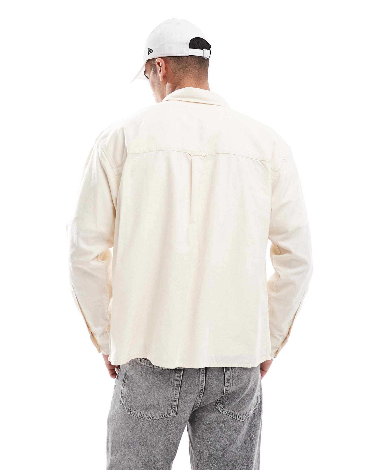 Cropped Oxford Long Sleeve Shirt