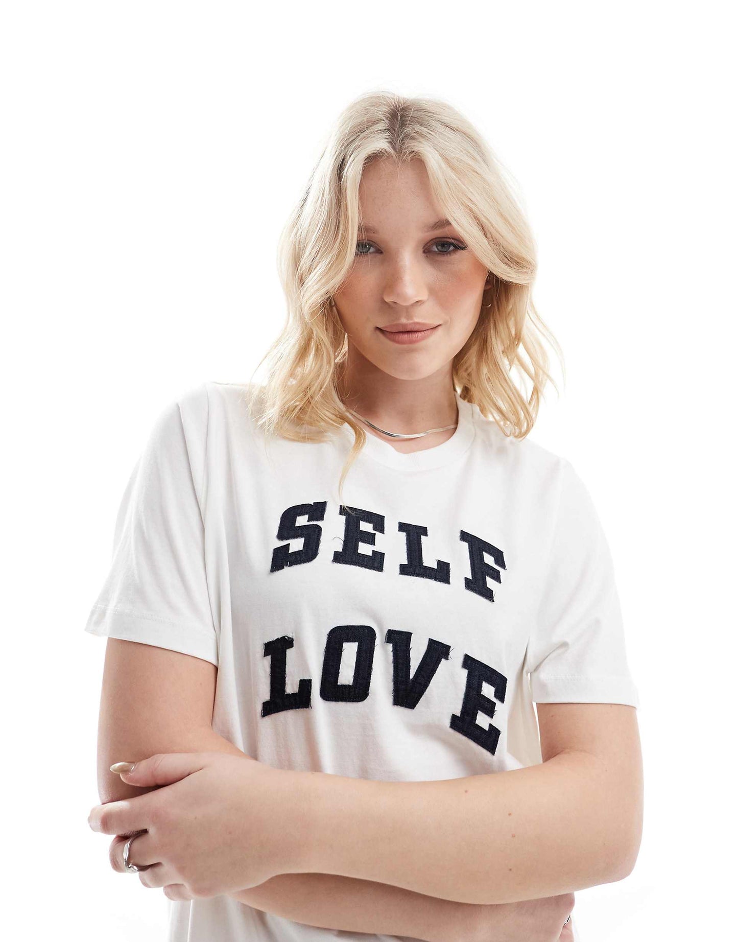 Oversized T-Shirt With ''Self Love'' Motif