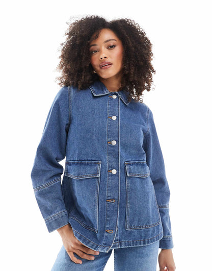 Oversized Workwear Denim Jacket