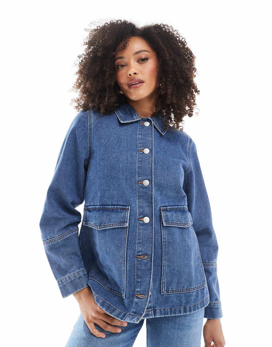 Oversized Workwear Denim Jacket