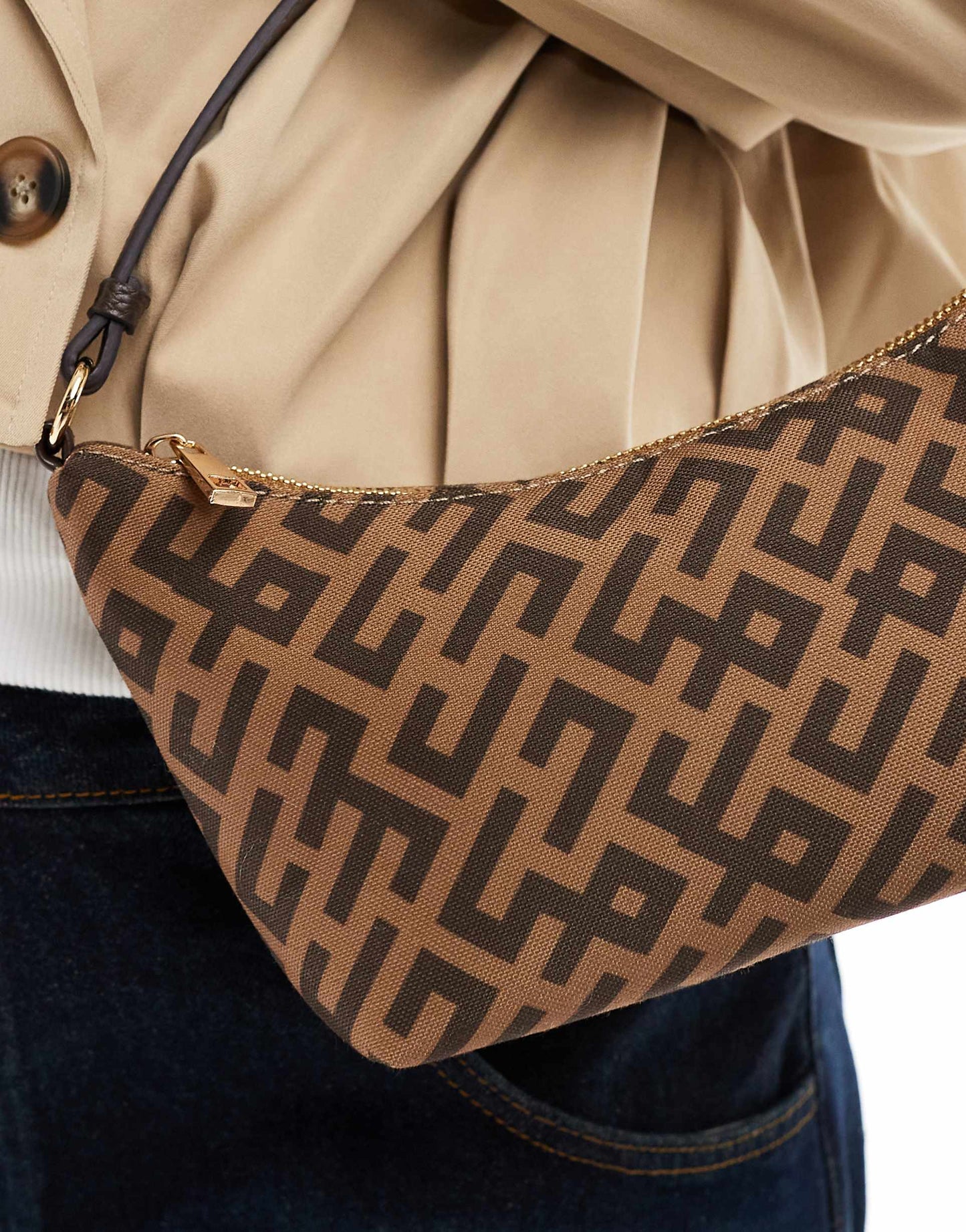 Monogram Slouch Shoulder Bag