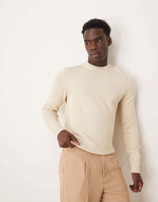 Knitted Crew Neck Jumper