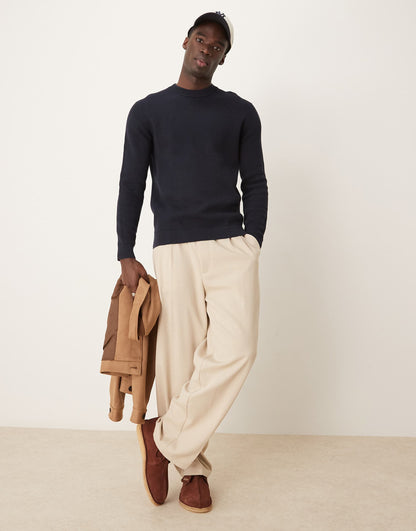 Knitted Crew Neck Jumper