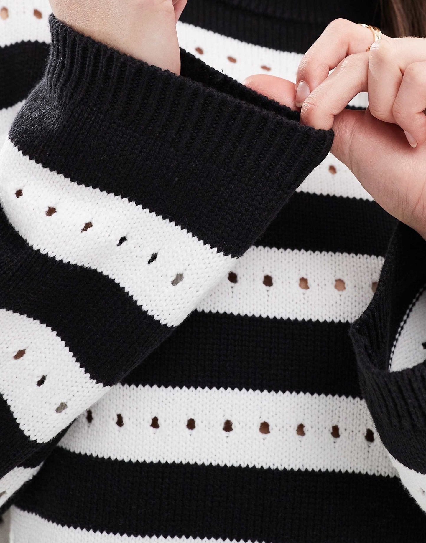 Relaxed Stripe Stitch Jumper