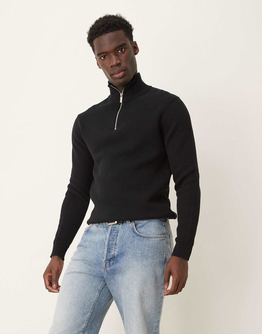 Knitted Half Zip Jumper
