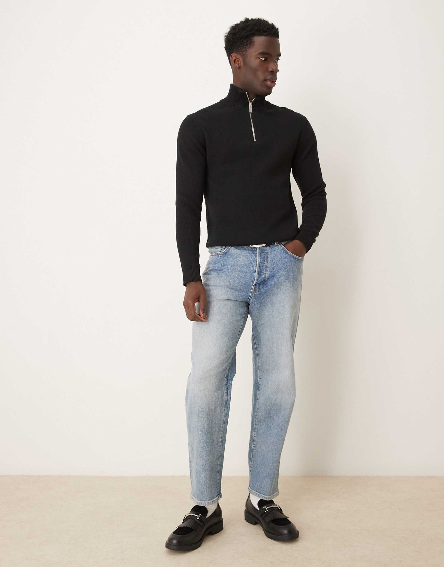 Knitted Half Zip Jumper