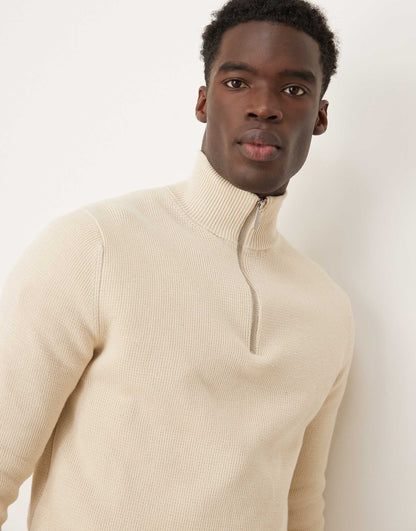 Knitted Half Zip Jumper