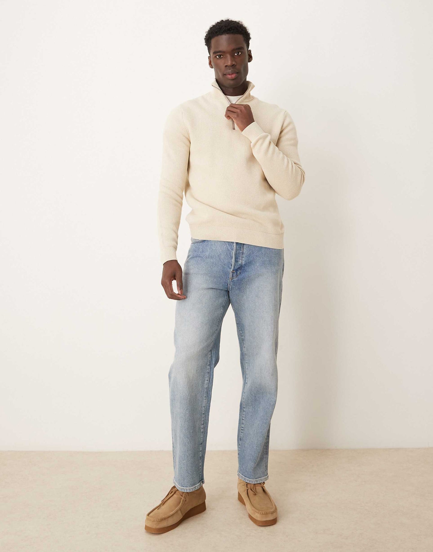 Knitted Half Zip Jumper