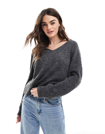 Low V Neck Jumper