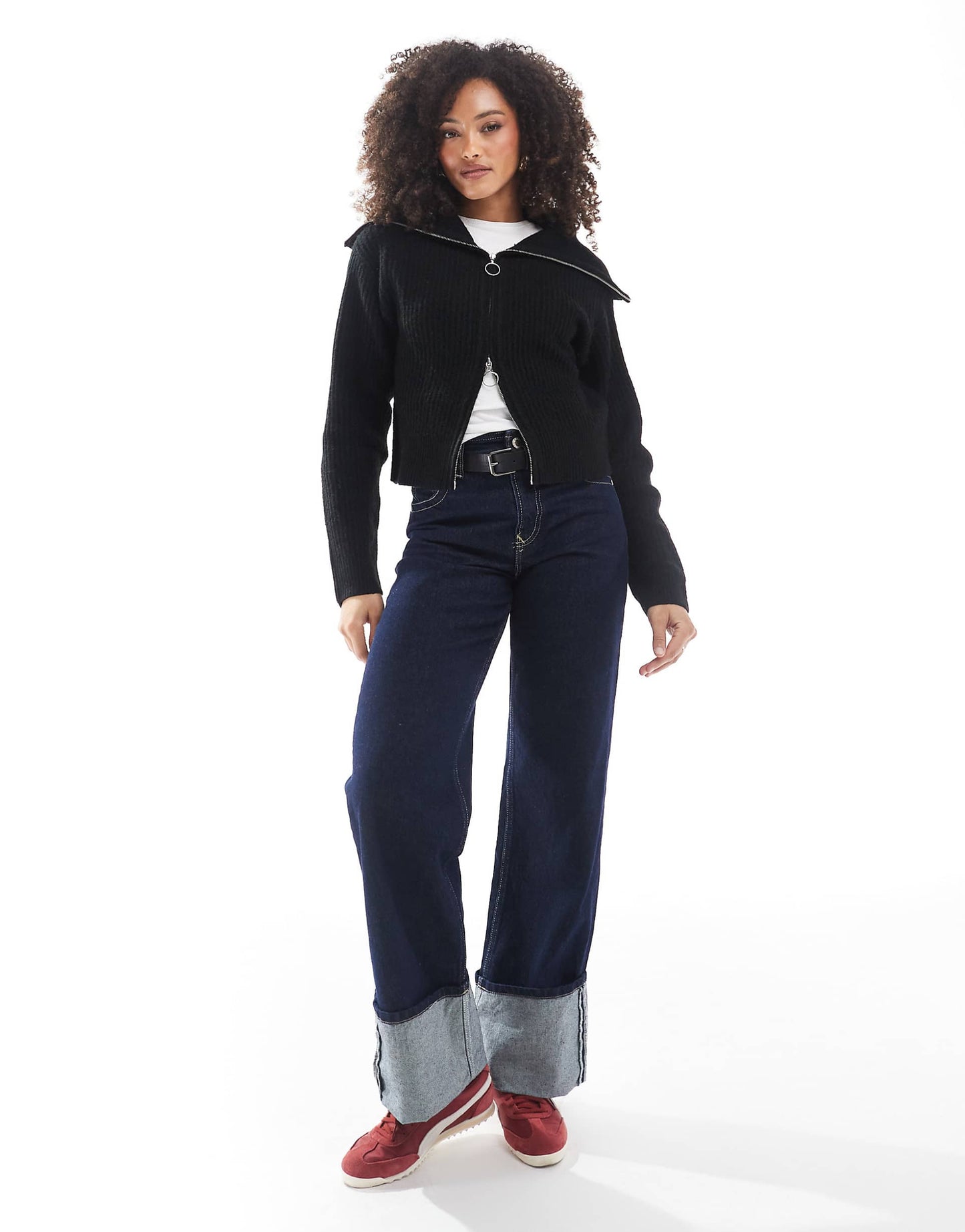 Double Zip Knitted Jumper