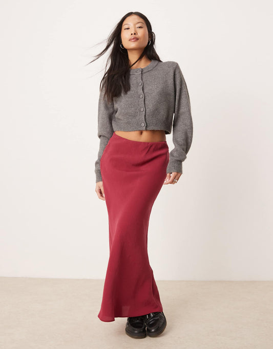 Petite Bias Maxi Skirt