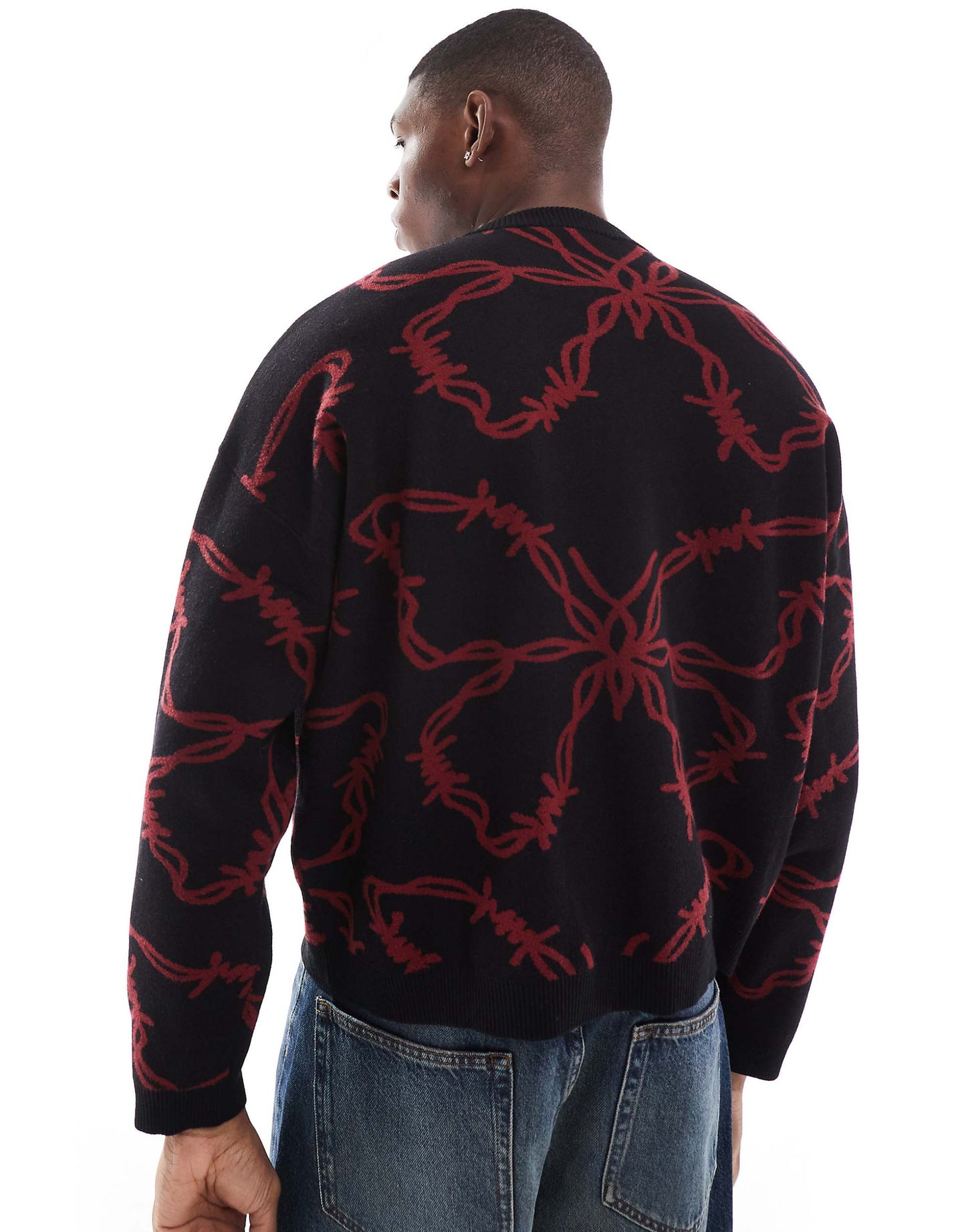 Butterfly Graphic Knitted Jumper