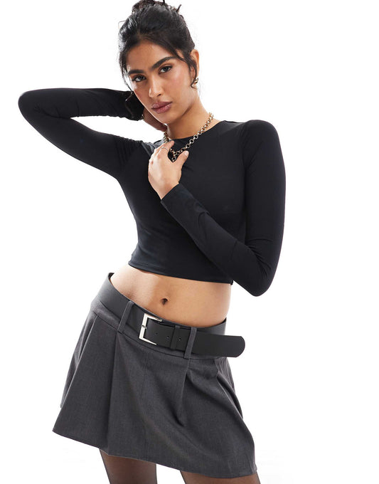 Polyamide Sculpt Twist Back Detail Top